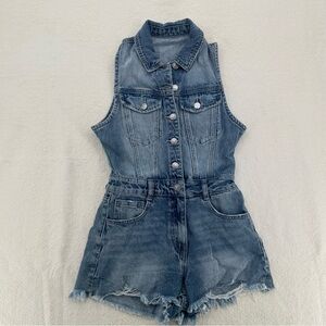 Forever 21 Sleeveless Denim Romper